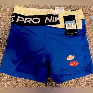 NWT Nike Pro Spandex Shorts Medium - BLUE SHORTS ONLY